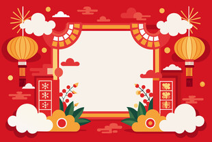 中国风喜庆元素背景