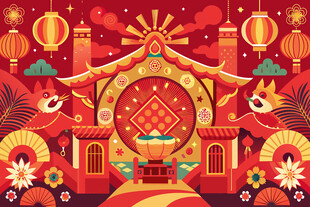 中国风喜庆元素背景
