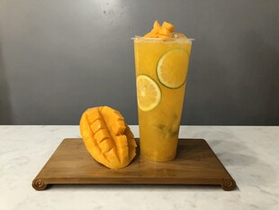 芒果饮品鲜芒果 芒果荔枝果茶