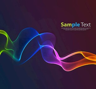 炫彩流动线条背景图