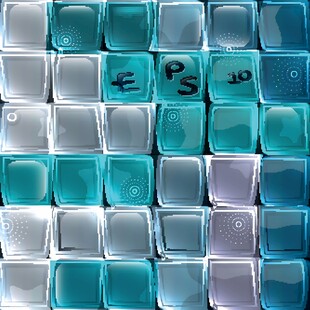 多彩透明键盘按键特写