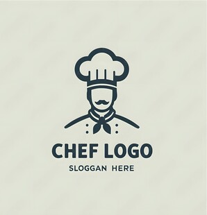 厨师标志设计