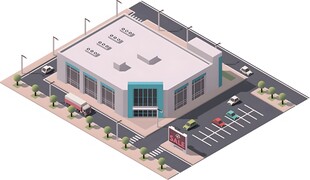 现代风格商业建筑外观