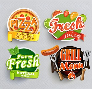 美味食品标签设计