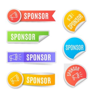 多彩赞助商标识徽章集合