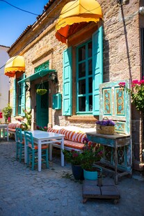 欧式风情街边惬意小餐馆