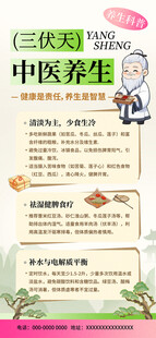 中医养生知识宣传页