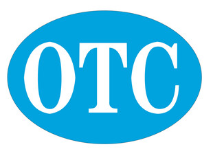 蓝色OTC标志图案