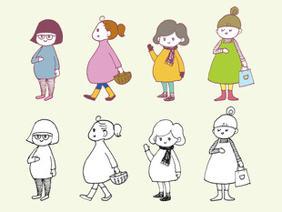 卡通女孩