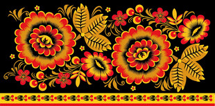 绚丽花卉图案装饰艺术