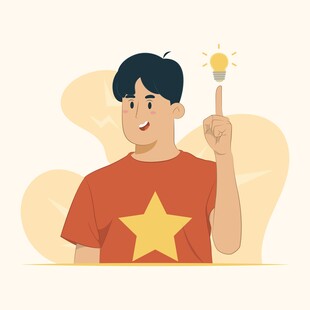 红衣少年灵感乍现