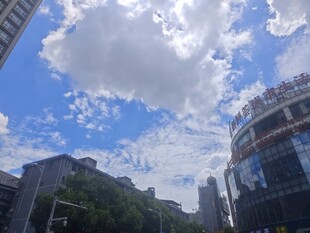 城市蓝天与建筑景观