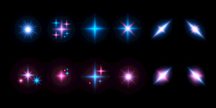 光效星星光芒
