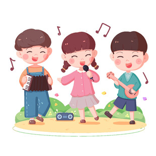 卡通舞蹈 卡通音乐  卡通学生