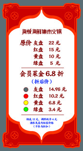 火锅玻璃贴海报