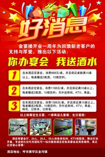 酒店 周年庆 海报 招贴