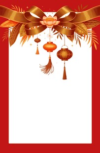 红色喜庆展板