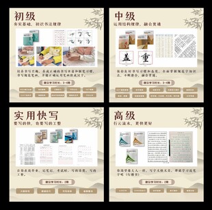 书法班培训班海报