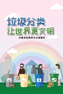 垃圾分类让世界更文明