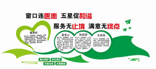 医院服务理念宣传文化墙