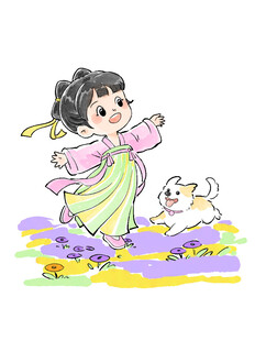 汉服人物手绘