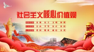 社会主义核心价值观宣传