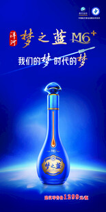 梦之蓝酒瓶展示