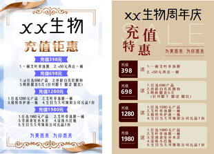 周年庆充值优惠宣传