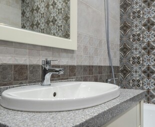 现代简约风格洗手台区域