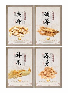 中医人参文化宣传展板