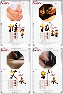 中国风中医养生展板