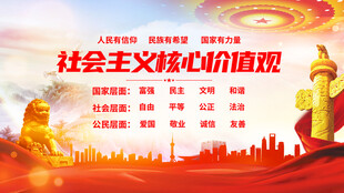 社会主义核心价值观宣传图