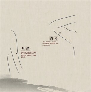 中式水墨风针灸文化海报设计