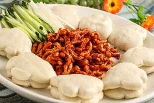 肉丝夹饼
