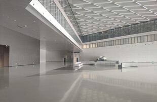 现代空旷室内空间场景