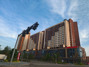 城市高层住宅楼景观