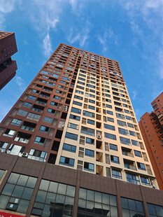 高层住宅楼外观景观