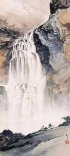 国画瀑布