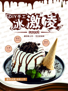冰淇淋甜筒海报