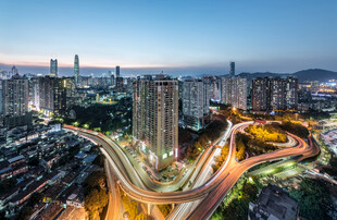 深圳雅园立交夜景