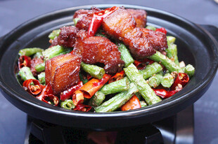 红烧肉烧豆角