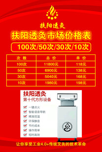 扶阳透灸市场价格表