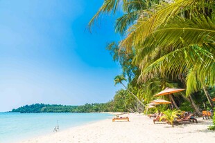 美丽热带海滩风光