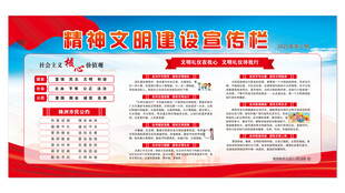 精神文明建设宣传栏