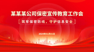 某某公司党建宣传工作会