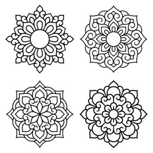 曼陀罗花纹