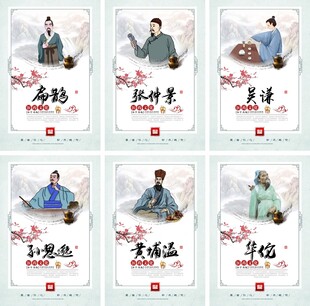 水墨中医文化成套展板