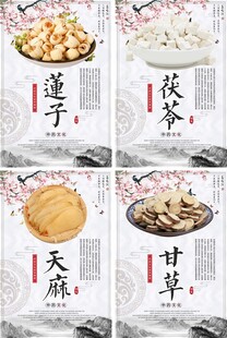 中医药中国风文化展板