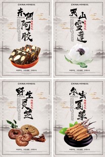 中国风中药文化展板