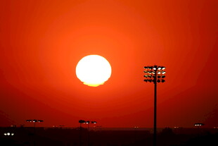 夕阳下